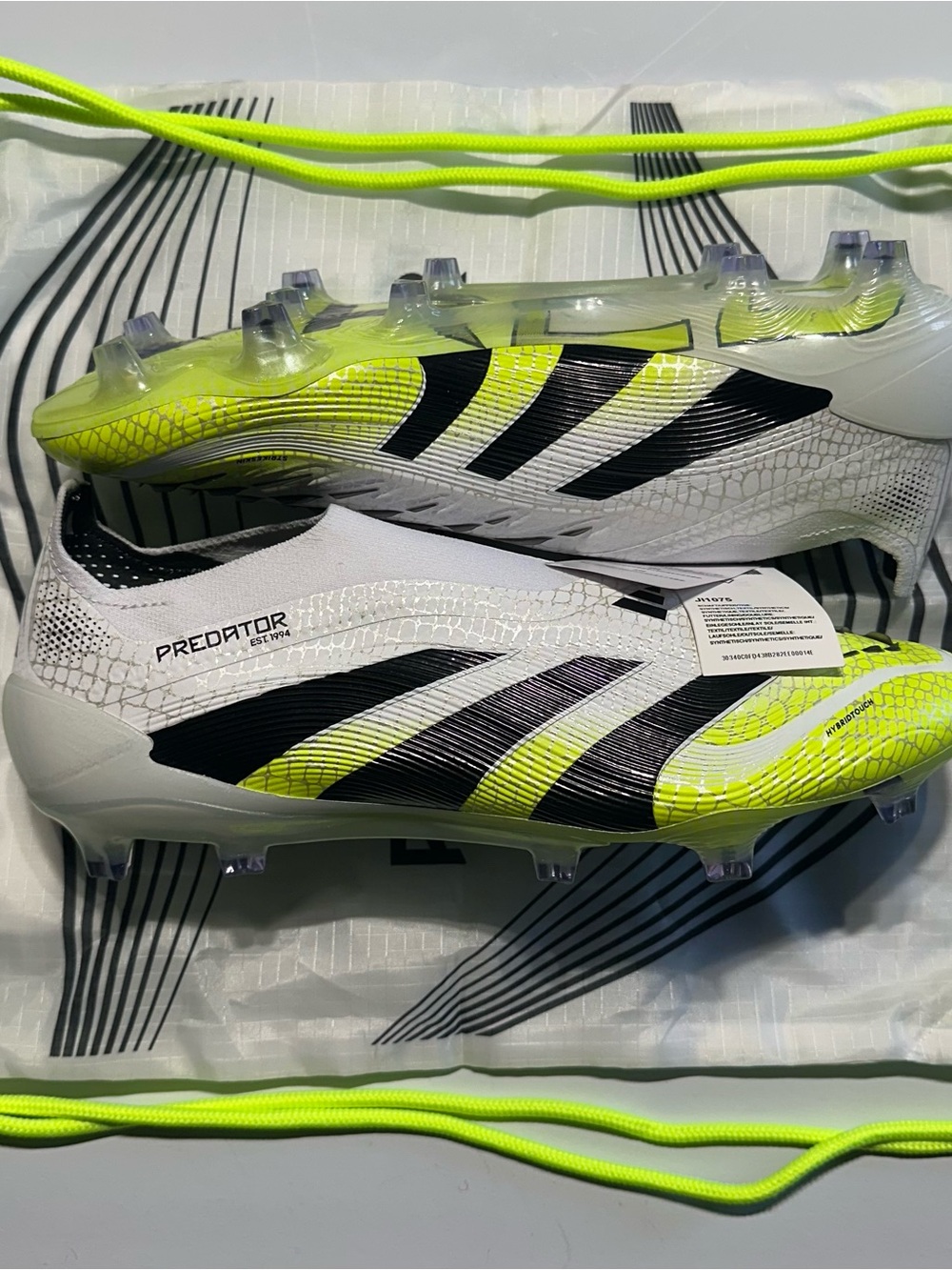 Adidas Predator Elite Laceless FG Soccer Cleats Radiant Blaze Pack Sz 9 JI1075